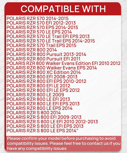 Brake Pads Front and Rear Compatible with Polaris RZR 800 2008-2014 800 EPS 2010-2014 570 EPS 2013-2015 4 Sets Sintered Copper FA456 FA159