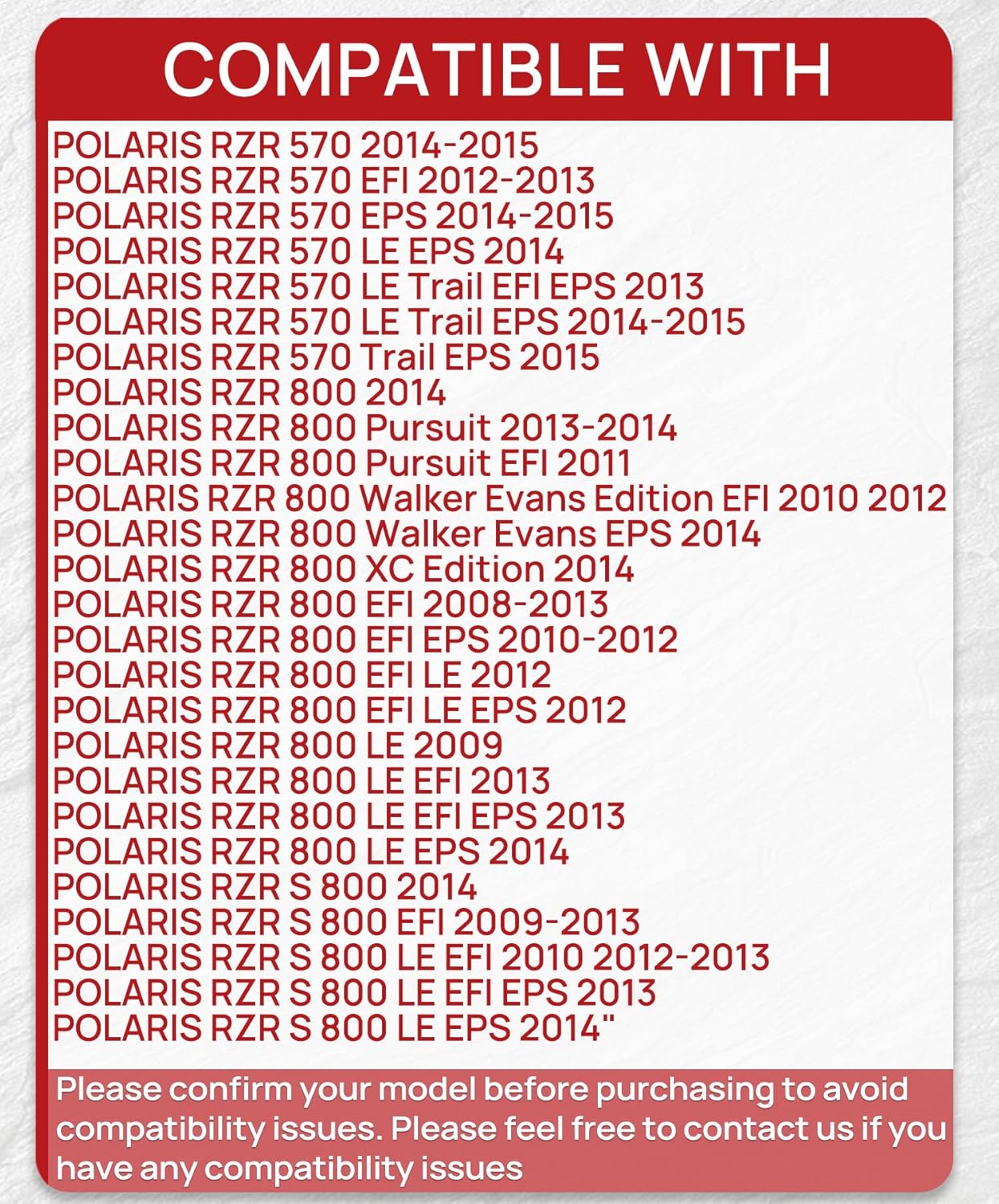 Brake Pads Front and Rear Compatible with Polaris RZR 800 2008-2014 800 EPS 2010-2014 570 EPS 2013-2015 4 Sets Ceramic FA456 FA159