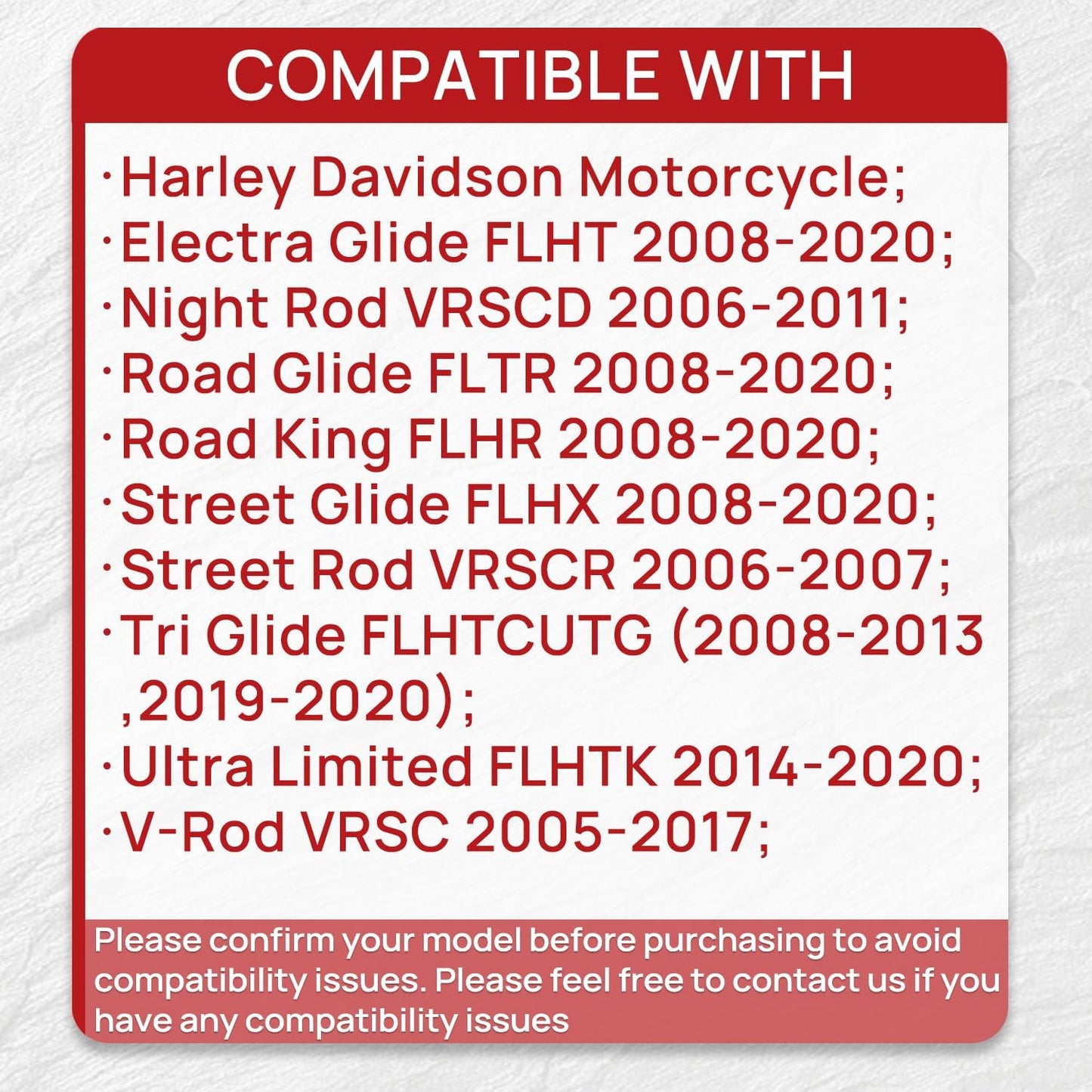 Brake Pads Front and Rear Compatible with Harley Davidson Road Glide 2008-2021 Street Glide 2008-2022 Ultra Classic Electra Glide Ceramic 3 sets 41854-08