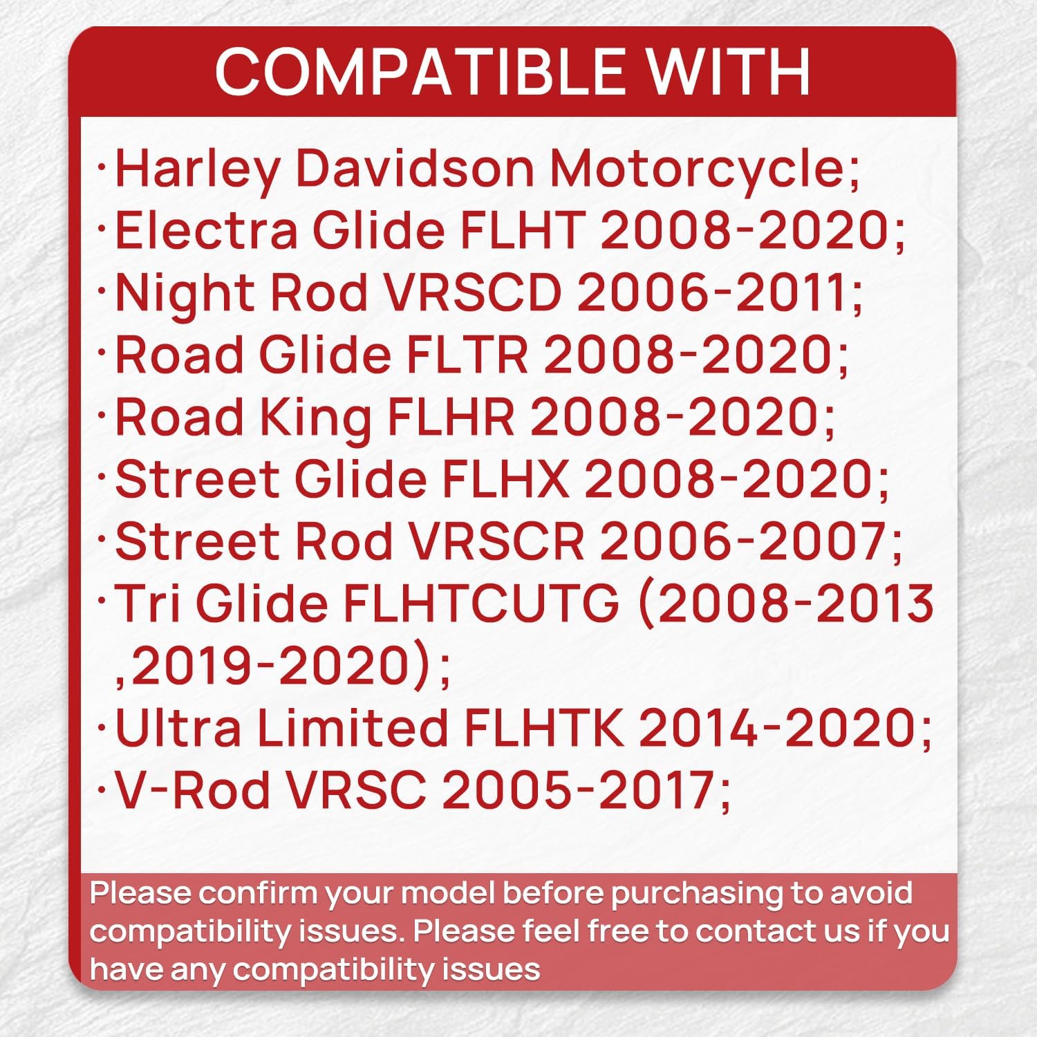 Brake Pads Front and Rear Compatible with Harley Davidson Road Glide 2008-2021 Street Glide 2008-2022 Ultra Classic Electra Glide Ceramic 3 sets 41854-08