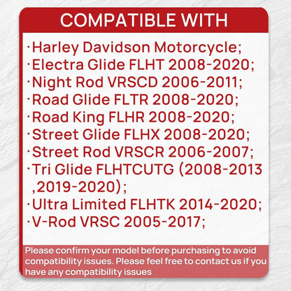 Brake Pads Front and Rear Compatible with Harley Davidson Road Glide 2008-2021 Street Glide 2008-2022 Ultra Classic Electra Glide Ceramic 3 sets 41854-08