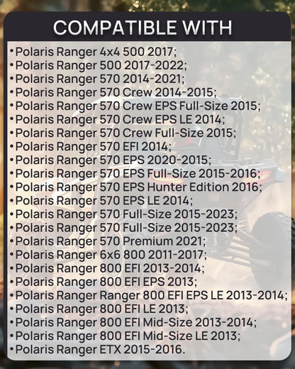 Fuel Pump Assembly Compatible With Polaris Ranger 499 500 800 Crew 570 Full Size ETX 2204945 2208613 2204401