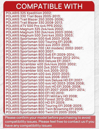 Brake Pads Front and Rear Compatible with Polaris Sportsman 450 500 700 800 4x4 Scrambler 500 400 Trail Blazer 250 330 Magnum 330 500 Trail Boss 330 Xpedition 325 3 Sets Sintered Copper