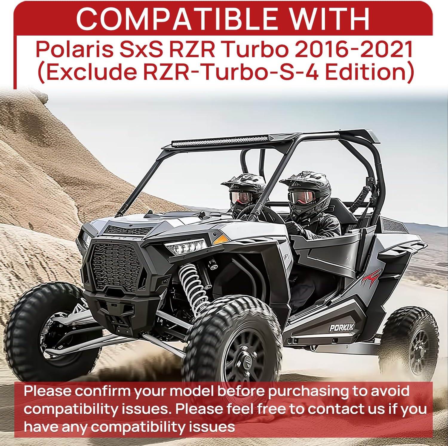 Upgraded Brake Pads Compatible with Polaris SxS RZR Turbo 2016-2021 4 Sets Ceramic FA452 FA680 OE 2206231 2208162 Front and Rear