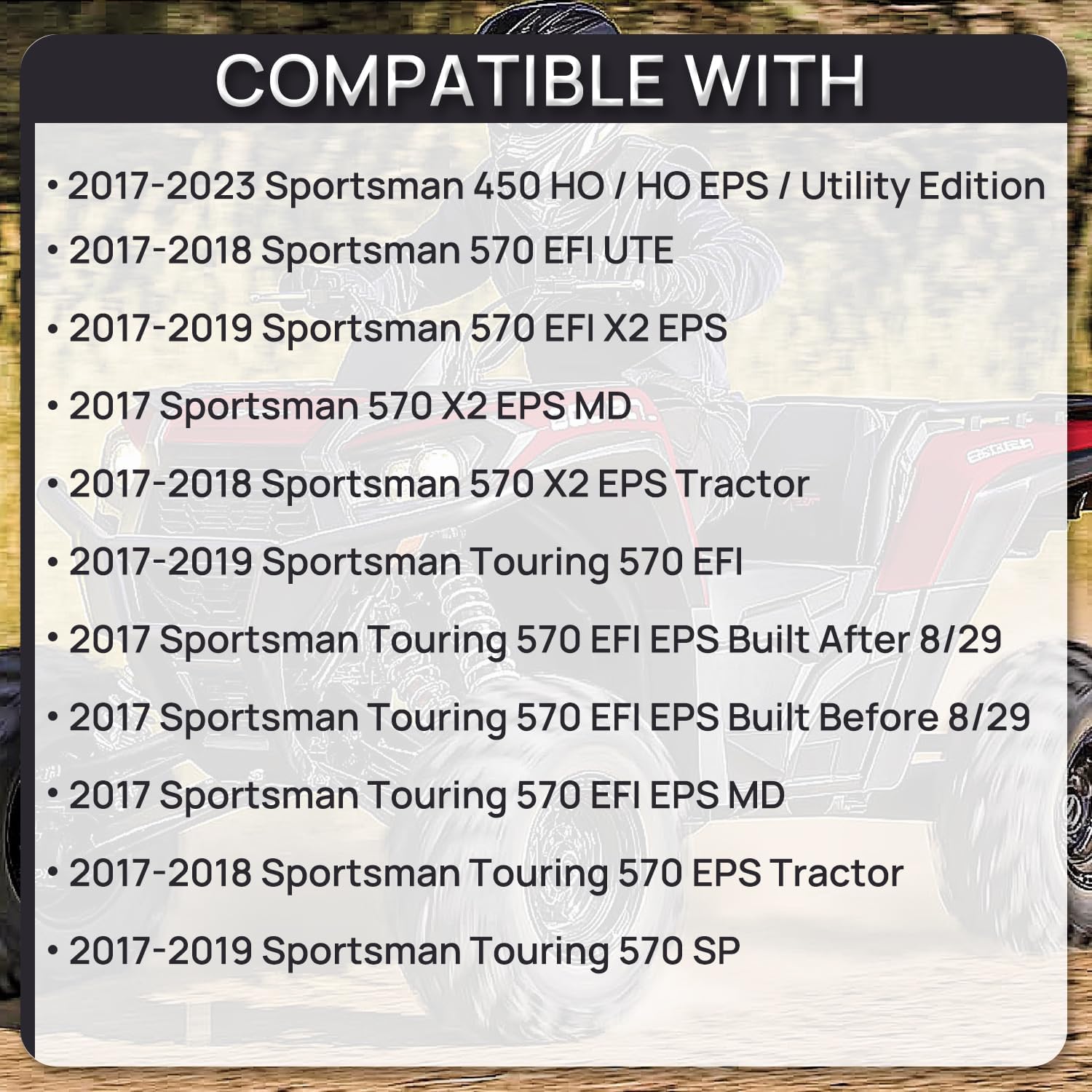 2205469 Upgraded Fuel Pump Assembly Compatible with Polaris Sportsman 450 570 850 1000 2014-2016 Replaces# 47-1008 2521389 2205374 2521323 2207670 2205525 E11022