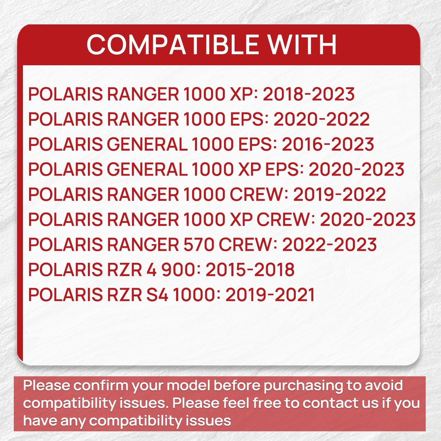 Upgraded Brake Pads Front and Rear Compatible with Polaris Ranger XP 1000 2018-2023 General 1000 EPS 2016-2023 Ranger Crew XP 1000 RZR 4 900 S4 1000 4 Sets Sintered Copper OE 2205949