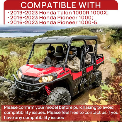 Brake Pad Front and Rear Compatible with 2016-2023 Honda Pioneer 1000&1000-5 2019-2023 Talon1000R&1000X Sintered Copper 4 Sets 06451-HL4-A01