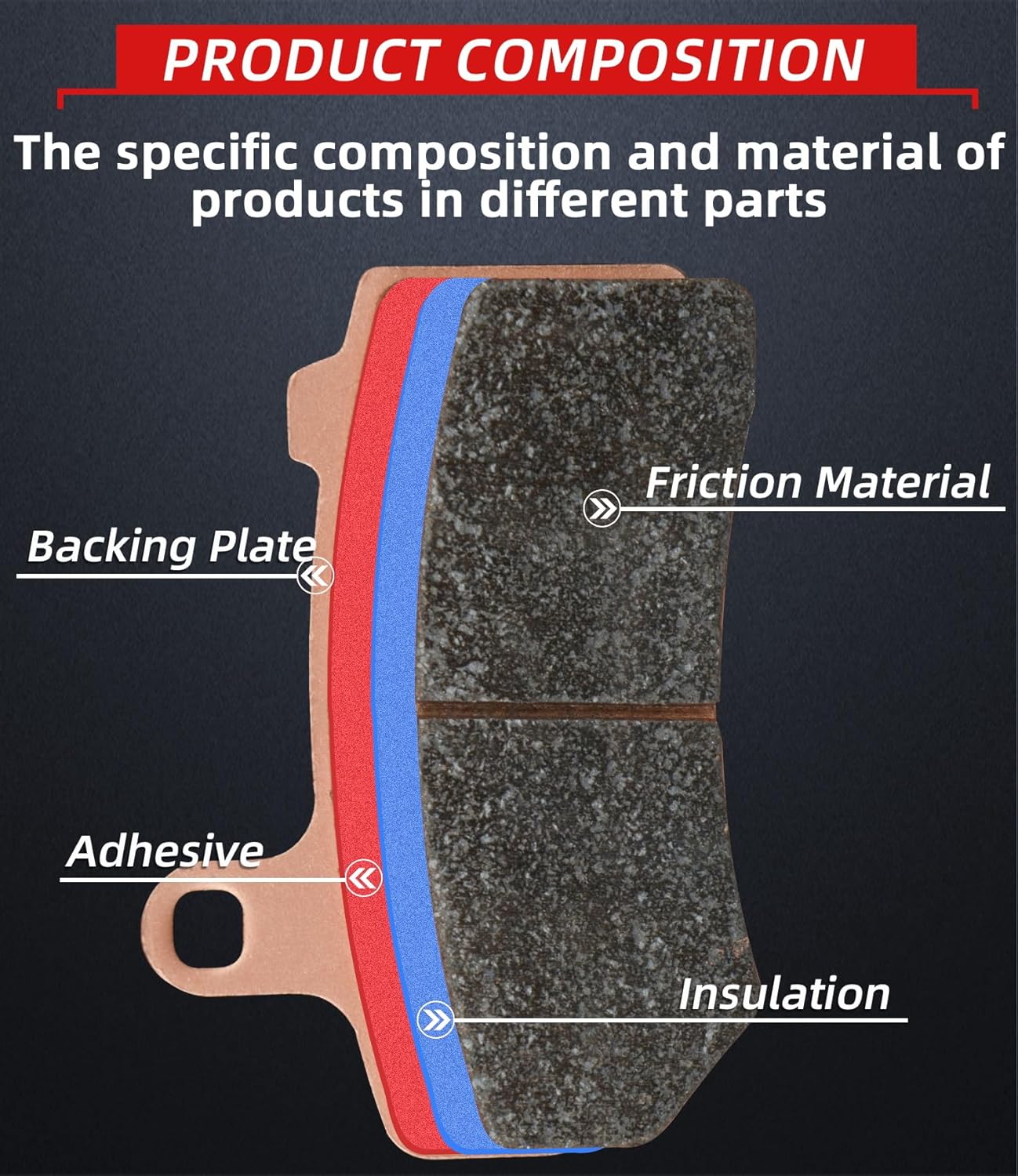 Brake Pads Front and Rear Compatible with Harley Davidson Road Glide 2008-2021 Street Glide 2008-2022 Ultra Classic Electra Glide Sintered Copper 3 sets 41854-08