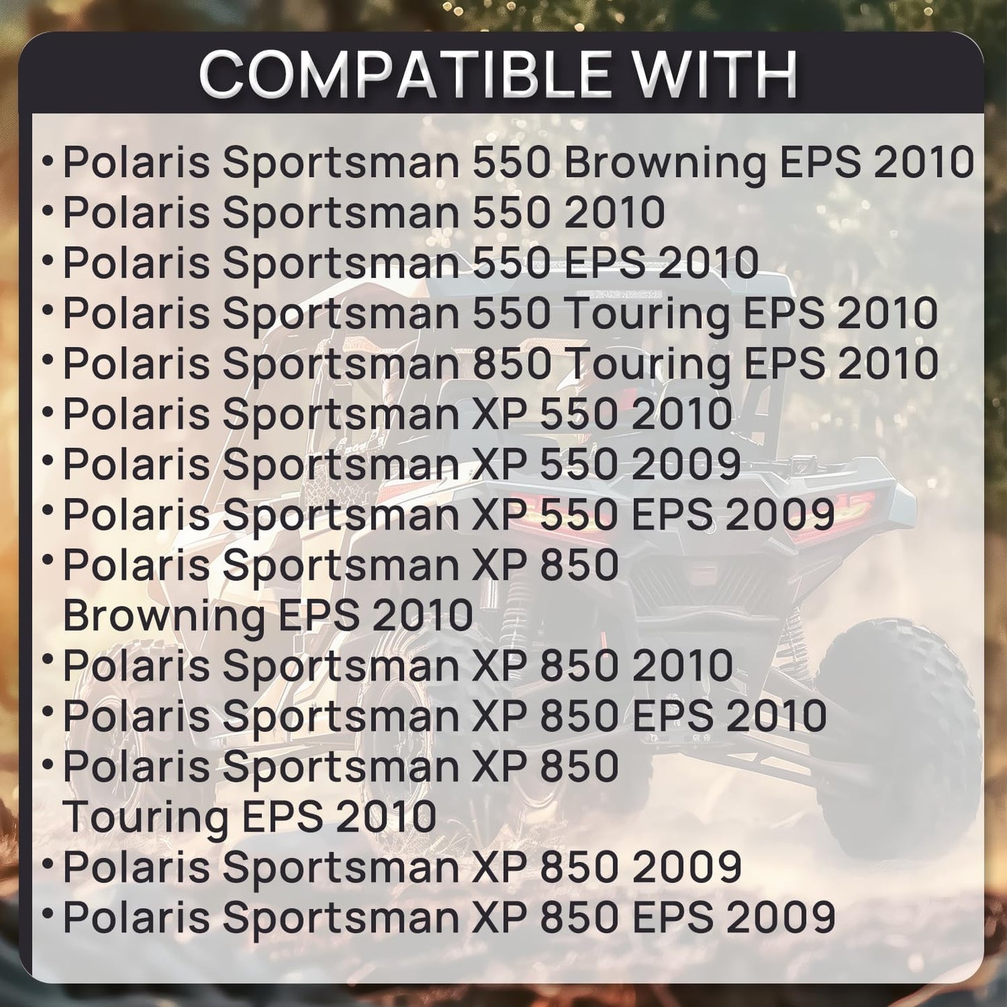 Upgraded Fuel Pump Assembly Compatible With Polaris Sportsman 550 2009-2010 Sportsman 850 EFI Touring EPS 2520922 2204307