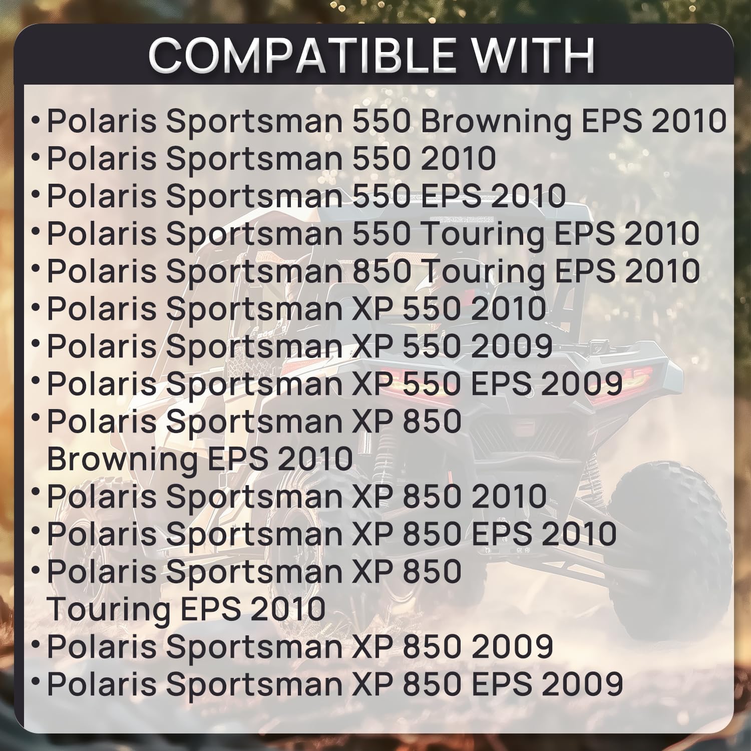 Upgraded Fuel Pump Assembly Compatible With Polaris Sportsman 550 2009-2010 Sportsman 850 EFI Touring EPS 2520922 2204307