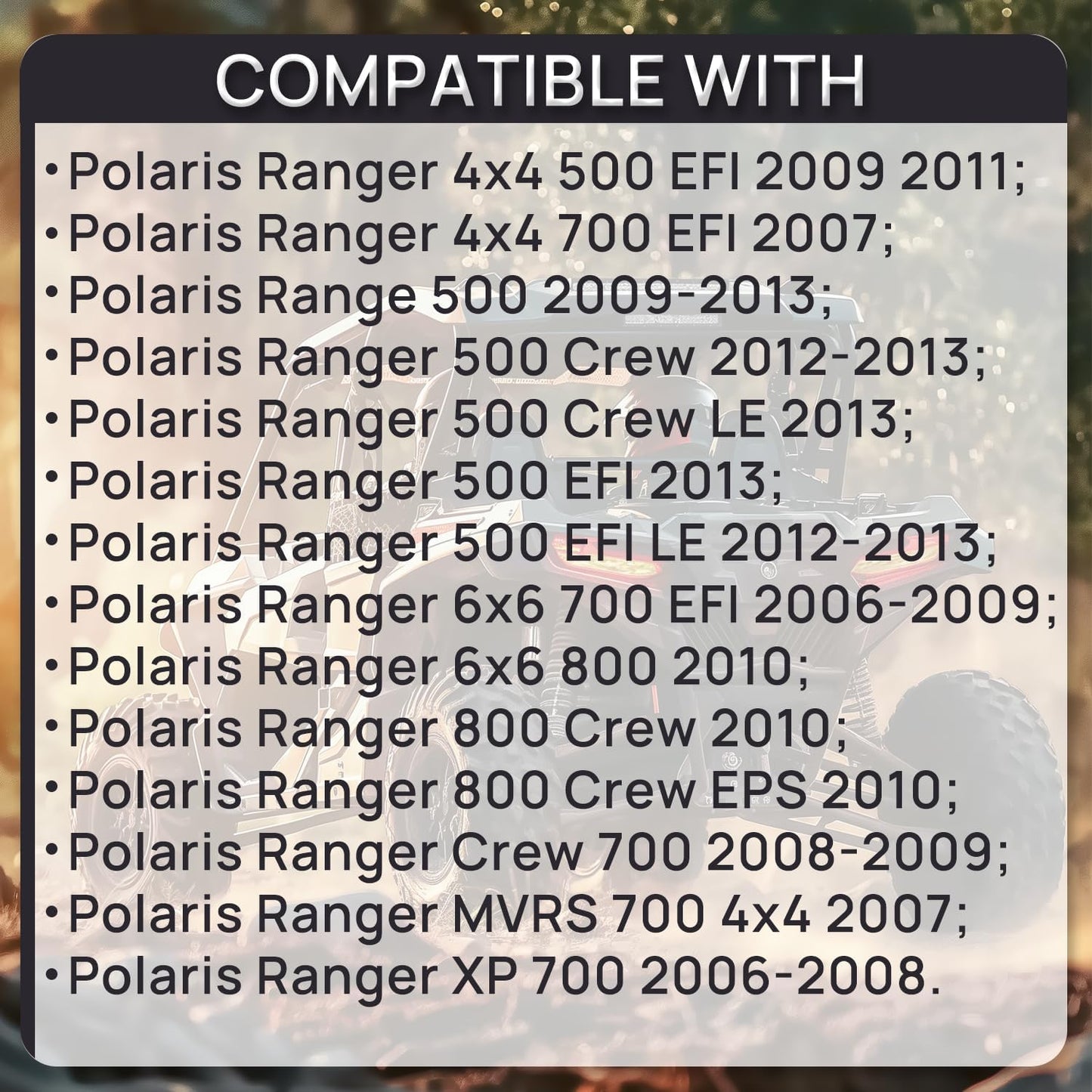Fuel Pump Assembly Compatible With Polaris Ranger 500 700 800 Crew 500 2204306 2520817 1240239