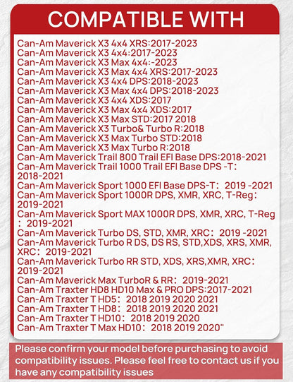 715900380 Brake Pads Front and Rear Compatible with Can Am X3 All Models 2017-2024 including MAX Trail & Sport Ceramic 4 Sets