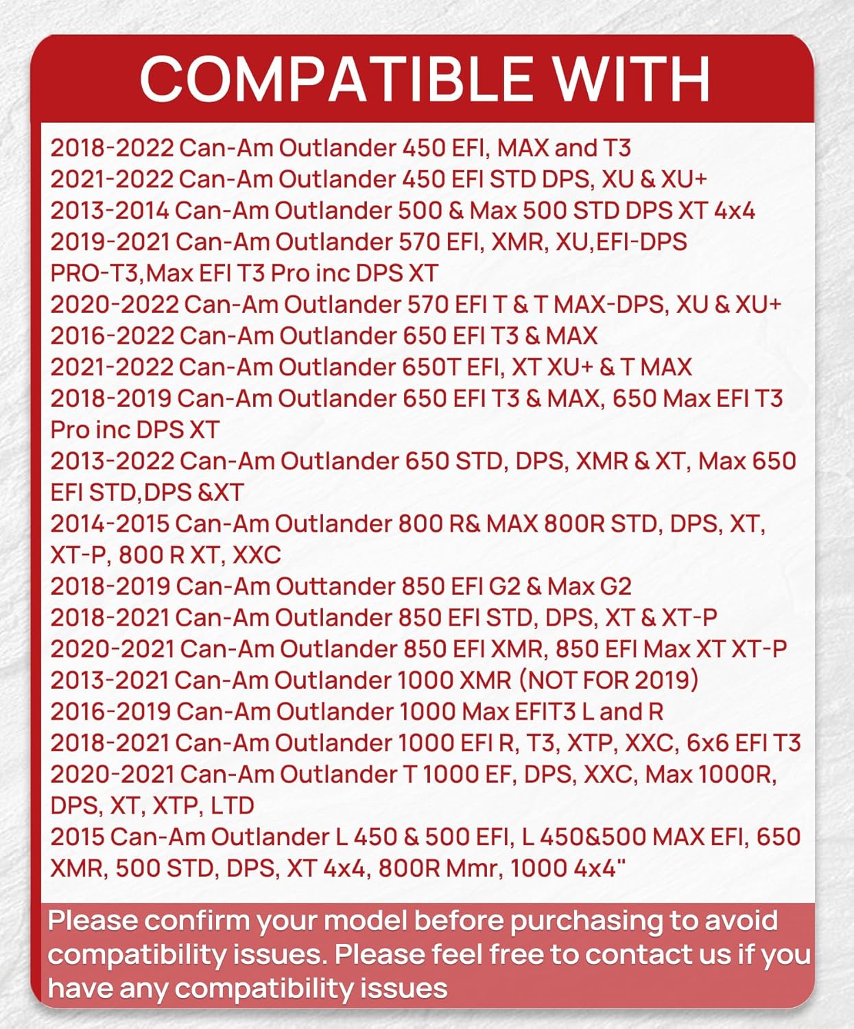 Brake Pads Front and Rear Compatible with Can-Am Outlander 450 500 570 650 800R 850 1000 EFI XT XT-P XMR DPS Max XT/XT-P/XMR/DPS Sintered Copper 3 sets 705601014
