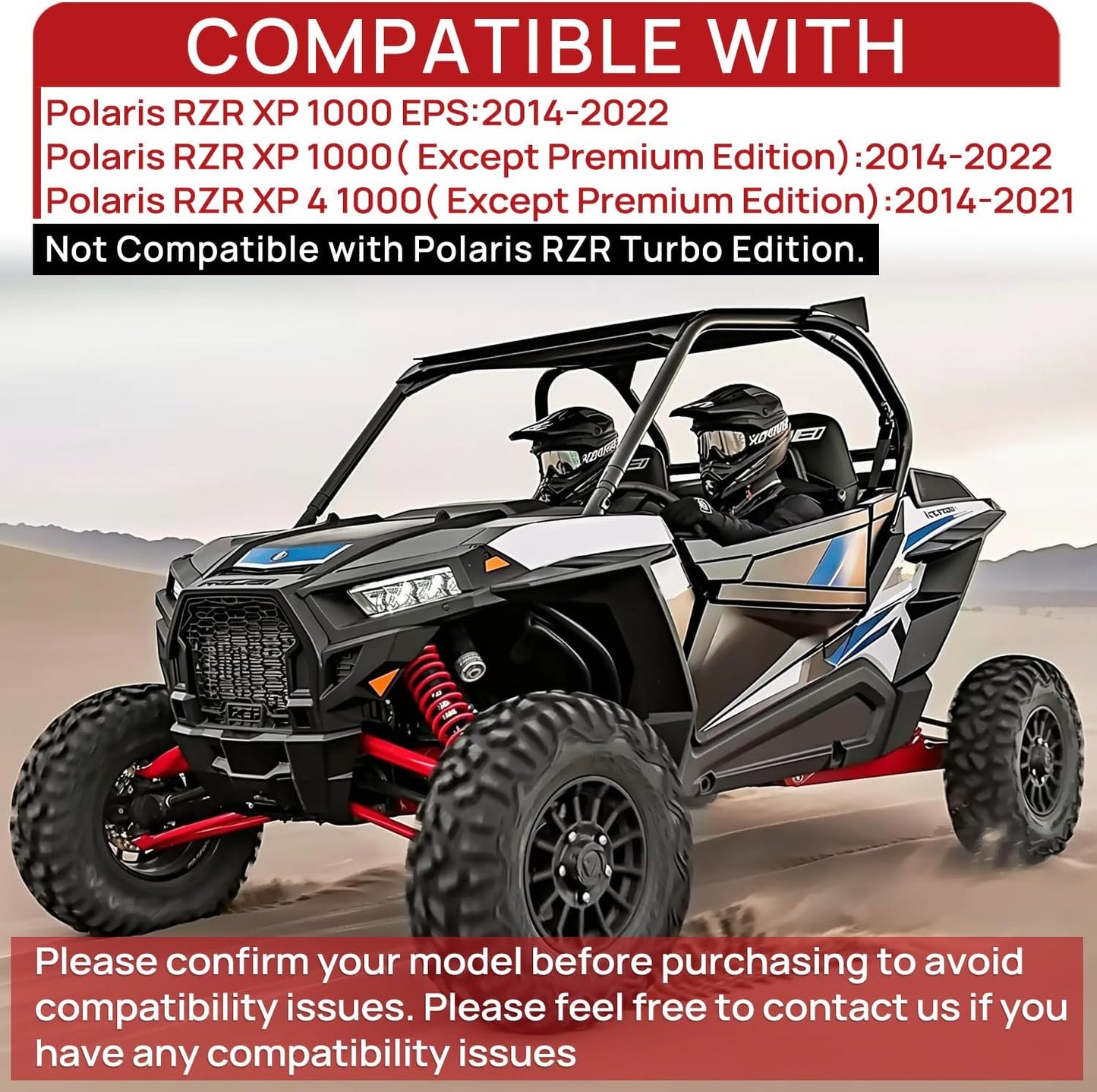 Upgraded Brake Pads Compatible with Polaris RZR XP 1000 EPS 2022 2021 2020 2019 2018 2017 2016 2015 2014 & 2014-2021 RZR 1000 XP 4 Except Premium Edition 4 Sets Sintered Copper FA452 OE 1911228