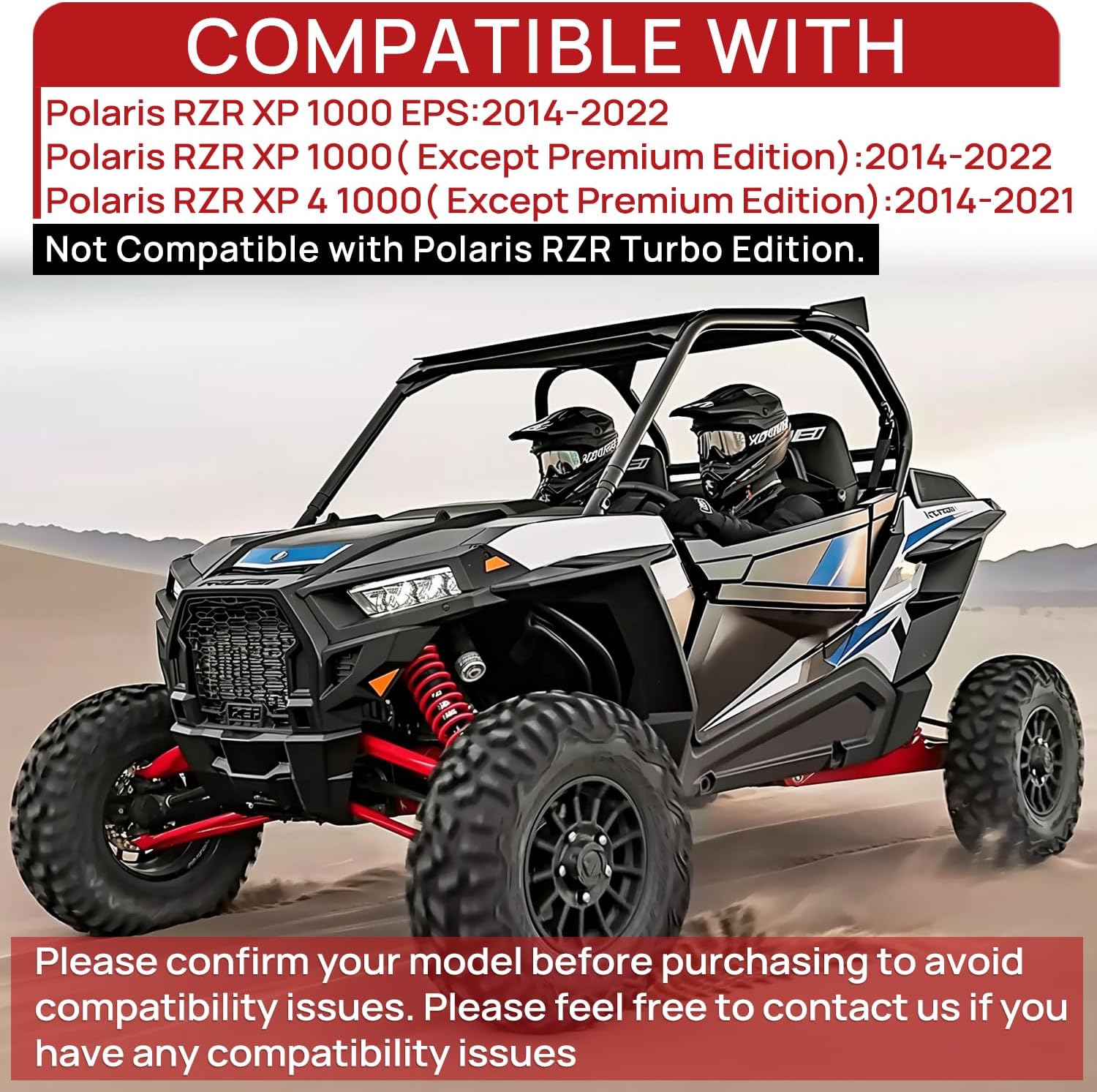 Upgraded Brake Pads Compatible with Polaris RZR XP 1000 EPS 2022 2021 2020 2019 2018 2017 2016 2015 2014 & 2014-2021 RZR 1000 XP 4 Except Premium Edition 4 Sets Sintered Copper FA452 OE 1911228